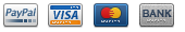 PayPal, Visa, Mastercard, Bank Draft